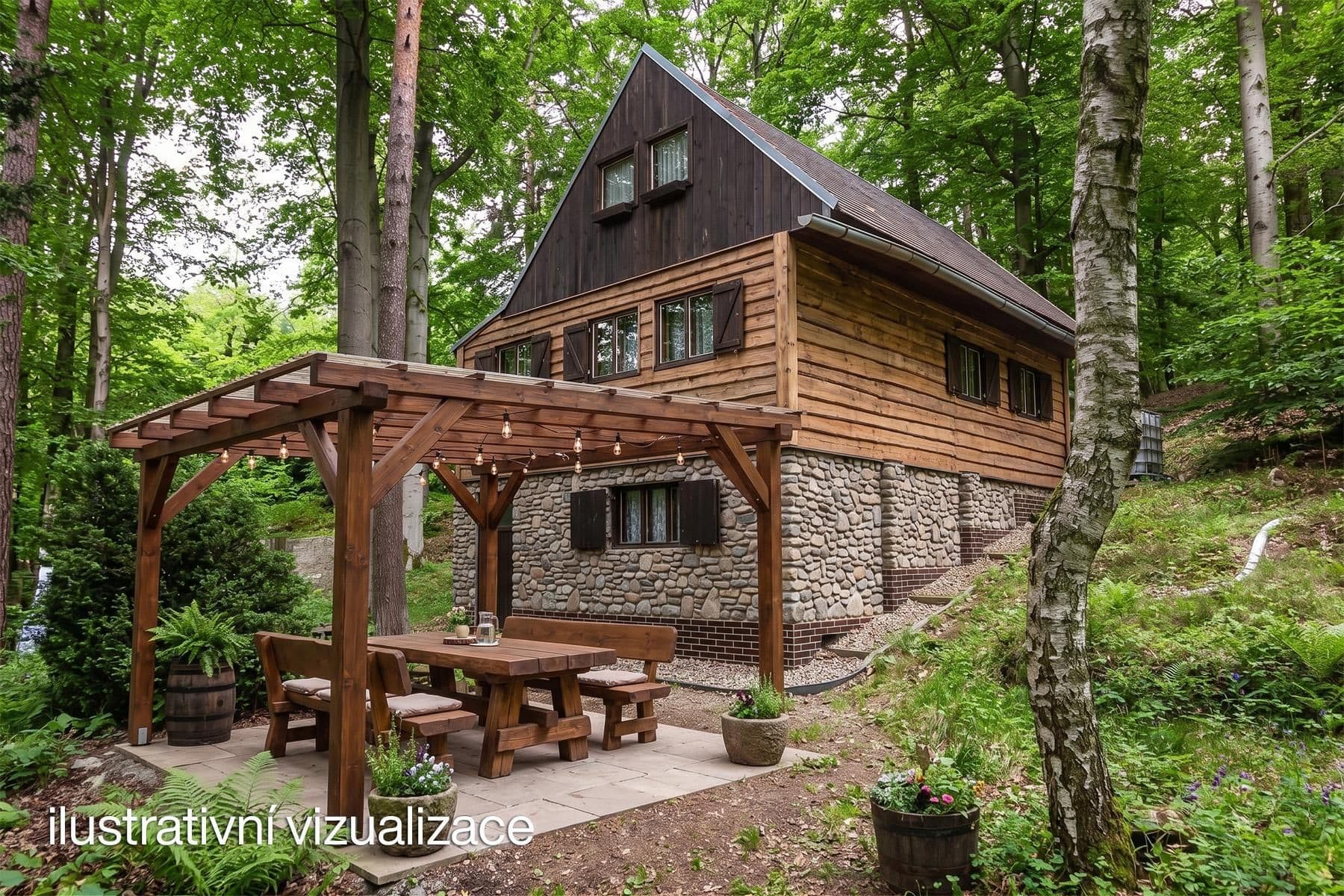 Prodej chaty, chalupy 50 m², pozemek 2.736 m², Slapy, Jihočeský kraj Prodej chaty, chalupy 50 m², pozemek 2.736 m², Slapy, Jihočeský kraj