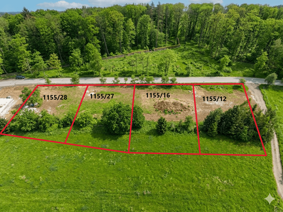 Prodej pozemku 1.094 m², Dírná, Jihočeský kraj Prodej pozemku 1.094 m², Dírná, Jihočeský kraj