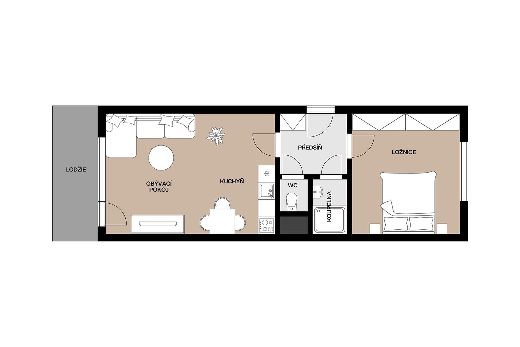 Prodej bytu 1+1 45 m², Geologická, Praha, Praha Prodej bytu 1+1 45 m², Geologická, Praha, Praha