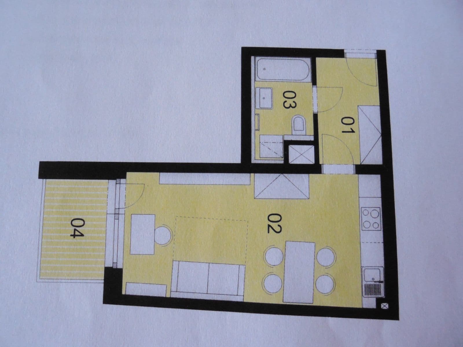 Pronájem bytu 1+kk 32 m², Jabloňová, Moravany, Jihomoravský kraj Pronájem bytu 1+kk 32 m², Jabloňová, Moravany, Jihomoravský kraj