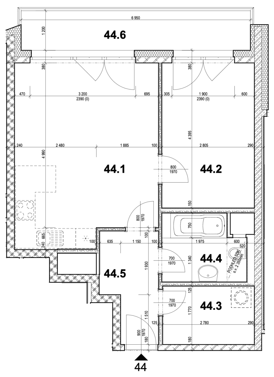 Prodej bytu 2+kk 51 m², Gerstelova, Praha, Praha Prodej bytu 2+kk 51 m², Gerstelova, Praha, Praha