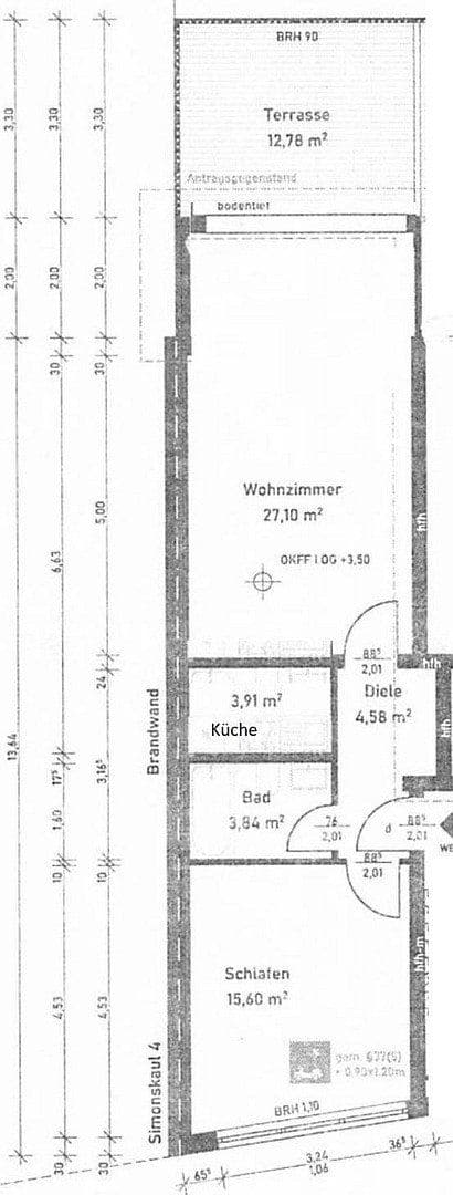 Pronájem bytu 2+1 60 m², Köln, Severní Porýní-Vestfálsko Pronájem bytu 2+1 60 m², Köln, Severní Porýní-Vestfálsko
