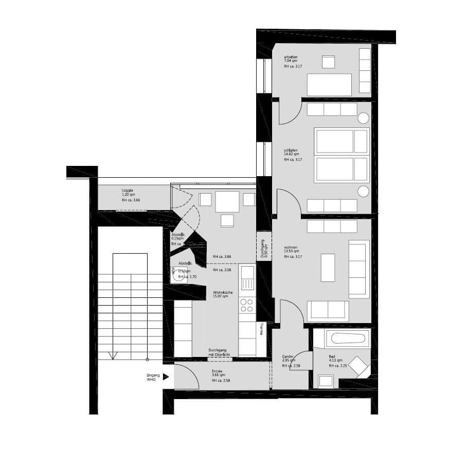 Prodej bytu 3+1 64 m², Stammheimer Straße 59, Köln, Severní Porýní-Vestfálsko Prodej bytu 3+1 64 m², Stammheimer Straße 59, Köln, Severní Porýní-Vestfálsko