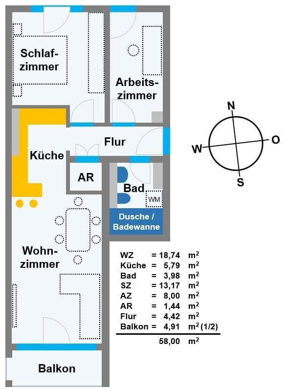 Prodej bytu 3+1 58 m², Landsberg am Lech, Bavorsko Prodej bytu 3+1 58 m², Landsberg am Lech, Bavorsko
