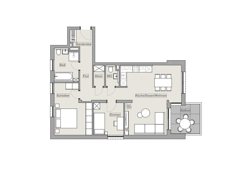 Prodej bytu 3+kk 81 m², Gottmadingen, Bádensko-Württembersko Prodej bytu 3+kk 81 m², Gottmadingen, Bádensko-Württembersko