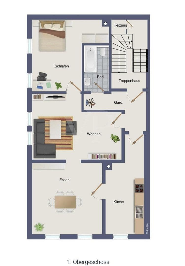 Pronájem bytu 3+1 77 m², Speyer, Porýní-Falc Pronájem bytu 3+1 77 m², Speyer, Porýní-Falc