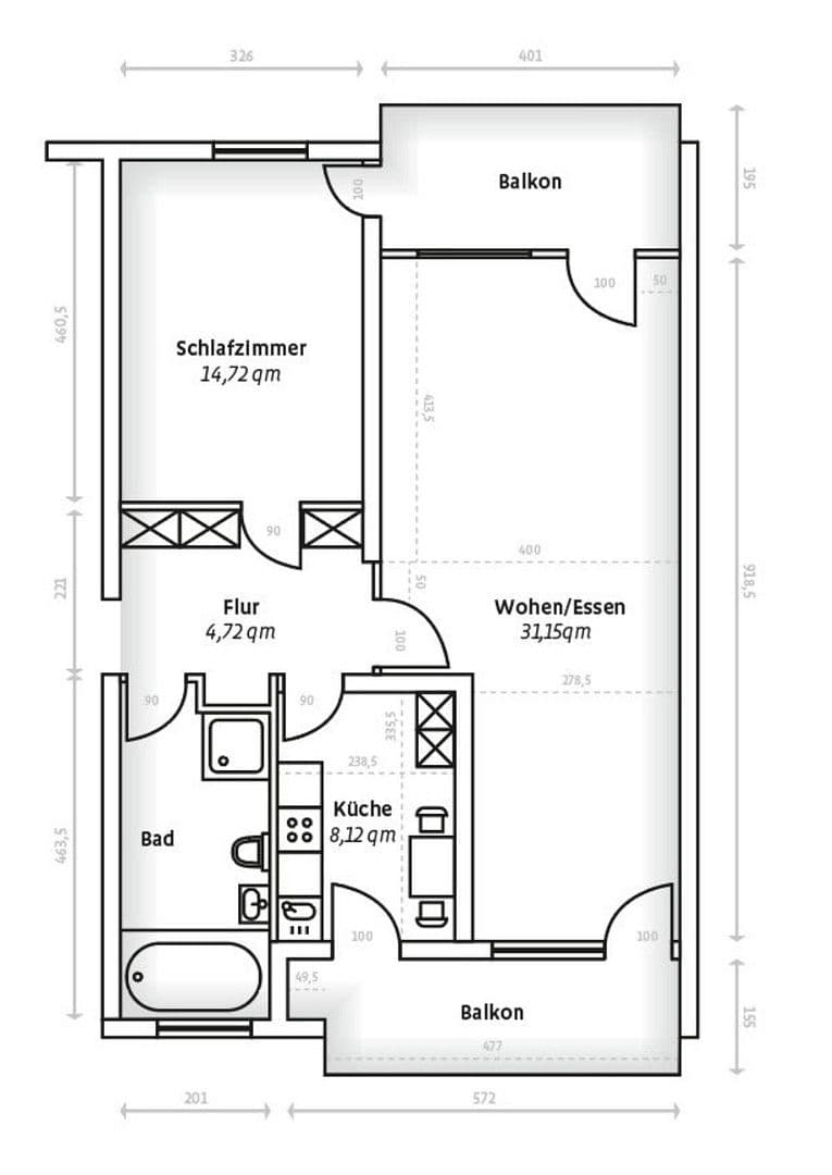 Pronájem bytu 2+kk 78 m², Biberach an der Riß, Bádensko-Württembersko Pronájem bytu 2+kk 78 m², Biberach an der Riß, Bádensko-Württembersko