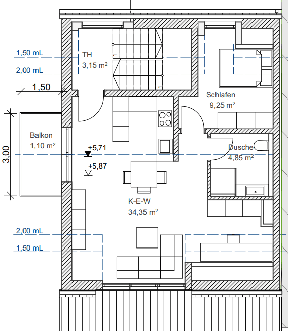 Pronájem bytu 1+kk 50 m², Birkenweg 5, Dachau, Bavorsko Pronájem bytu 1+kk 50 m², Birkenweg 5, Dachau, Bavorsko