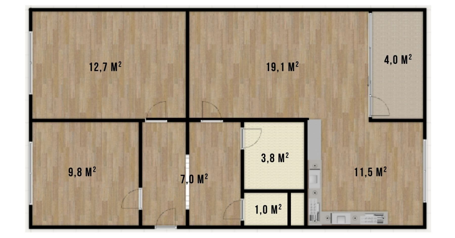 Prodej bytu 3+kk 67 m², Chabařovická, Praha, Praha Prodej bytu 3+kk 67 m², Chabařovická, Praha, Praha
