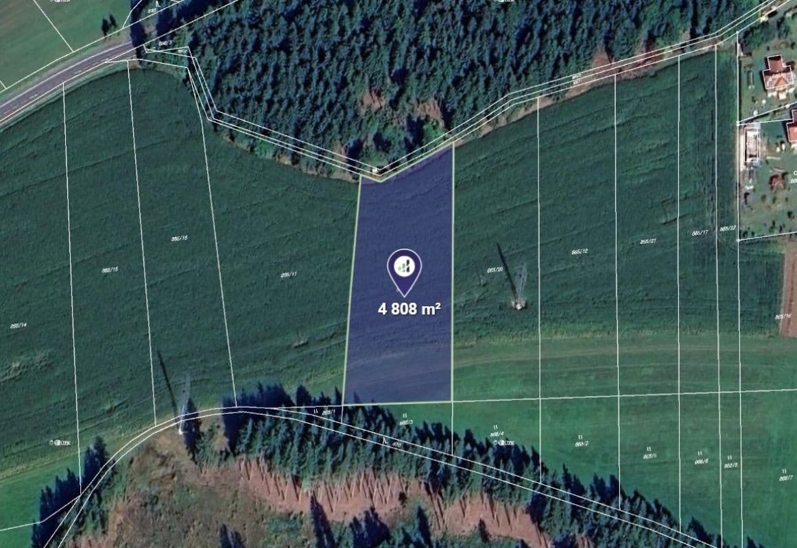 Prodej pozemku 4.808 m², Hamry nad Sázavou, Kraj Vysočina Prodej pozemku 4.808 m², Hamry nad Sázavou, Kraj Vysočina