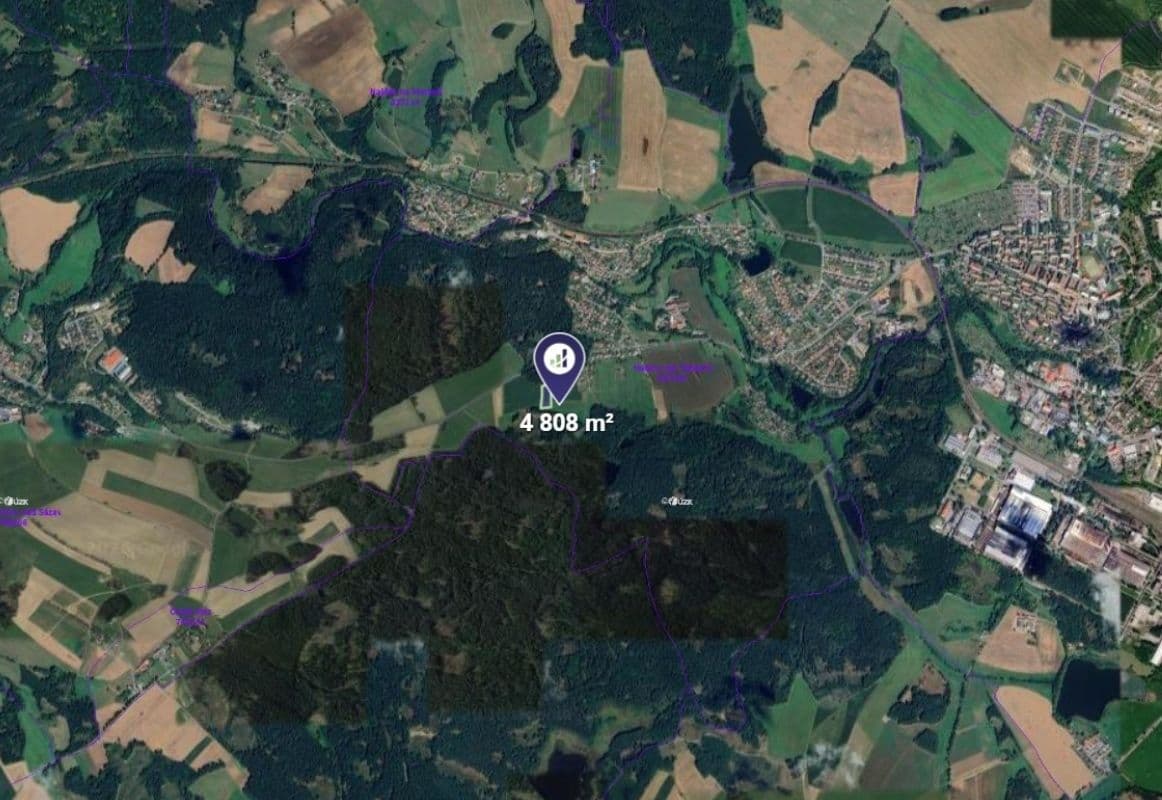 Prodej pozemku 4.808 m², Hamry nad Sázavou, Kraj Vysočina Prodej pozemku 4.808 m², Hamry nad Sázavou, Kraj Vysočina