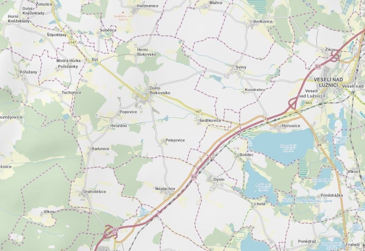 Prodej pozemku 3.256 m², Dolní Bukovsko, Jihočeský kraj Prodej pozemku 3.256 m², Dolní Bukovsko, Jihočeský kraj