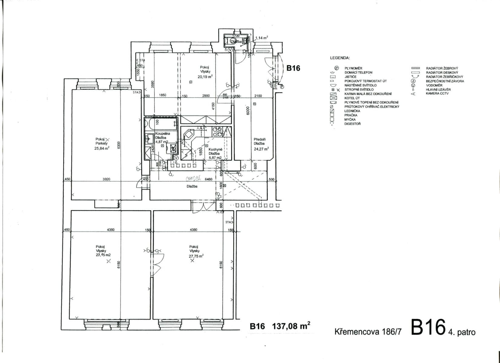 Pronájem bytu 4+1 137 m², Křemencova, Praha, Praha Pronájem bytu 4+1 137 m², Křemencova, Praha, Praha