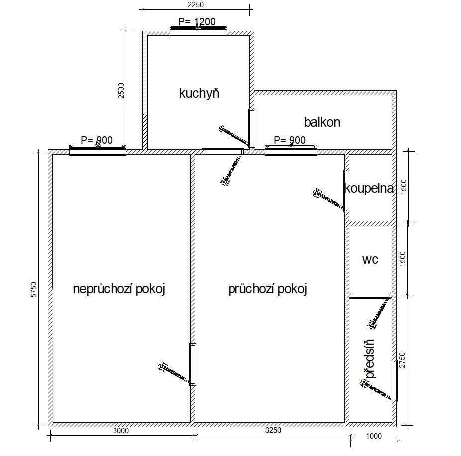 Pronájem bytu 2+1 43 m², Francouzská, Brno, Jihomoravský kraj Pronájem bytu 2+1 43 m², Francouzská, Brno, Jihomoravský kraj
