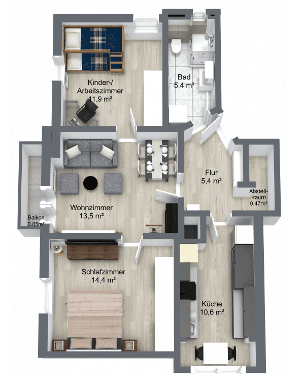 Pronájem bytu 3+1 62 m², Brückenstraße 55, Stuttgart, Bádensko-Württembersko Pronájem bytu 3+1 62 m², Brückenstraße 55, Stuttgart, Bádensko-Württembersko