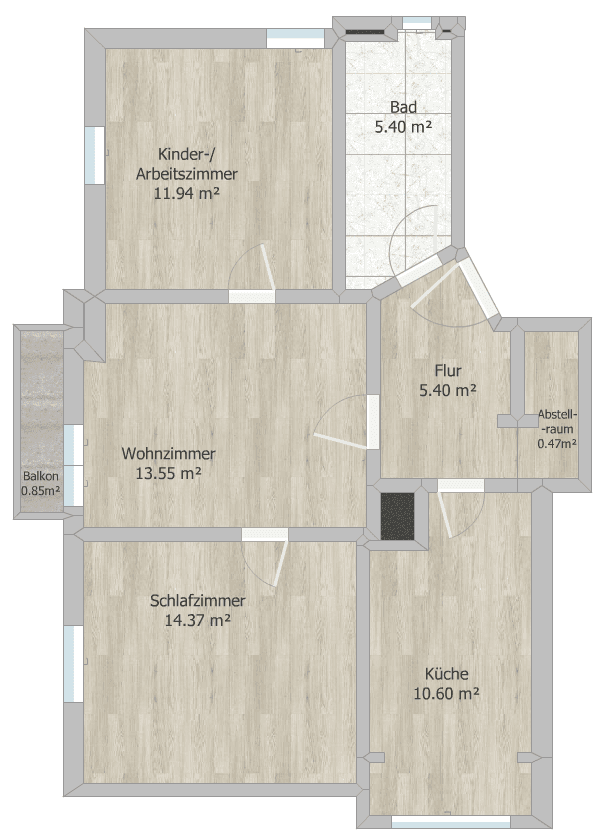Pronájem bytu 3+1 62 m², Brückenstraße 55, Stuttgart, Bádensko-Württembersko Pronájem bytu 3+1 62 m², Brückenstraße 55, Stuttgart, Bádensko-Württembersko