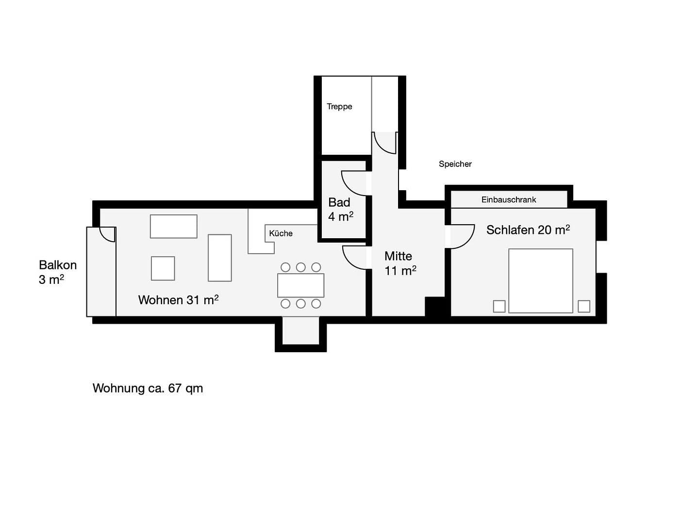Pronájem bytu 2+kk 67 m², Ludwigstraße 25, Gammeldorf, Bavorsko Pronájem bytu 2+kk 67 m², Ludwigstraße 25, Gammeldorf, Bavorsko