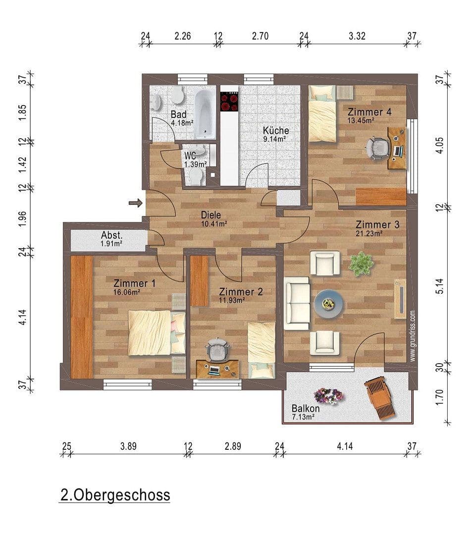 Prodej bytu 4+1 94 m², Niederdonker Straße 39, Düsseldorf, Severní Porýní-Vestfálsko Prodej bytu 4+1 94 m², Niederdonker Straße 39, Düsseldorf, Severní Porýní-Vestfálsko