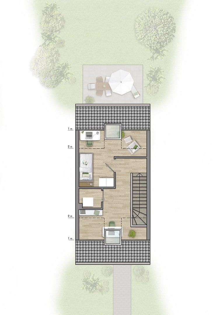 Pronájem domu 108 m², pozemek 100 m², Castrop-Rauxel, Severní Porýní-Vestfálsko Pronájem domu 108 m², pozemek 100 m², Castrop-Rauxel, Severní Porýní-Vestfálsko