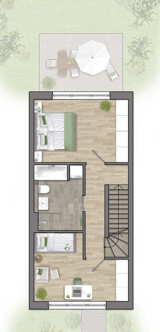 Pronájem domu 108 m², pozemek 100 m², Castrop-Rauxel, Severní Porýní-Vestfálsko Pronájem domu 108 m², pozemek 100 m², Castrop-Rauxel, Severní Porýní-Vestfálsko