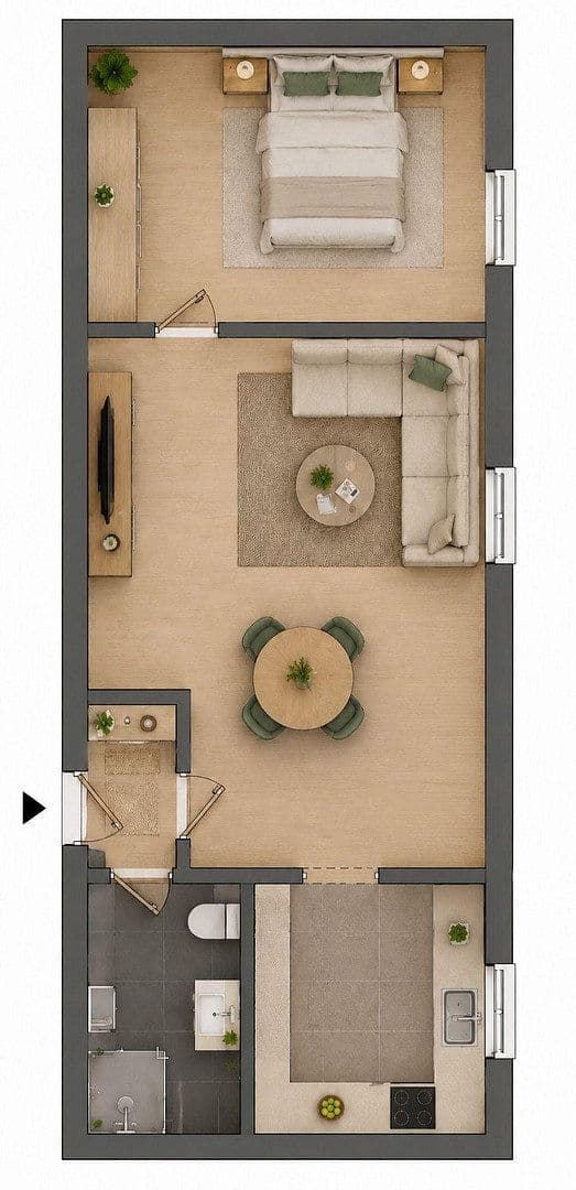 Pronájem bytu 2+1 39 m², Jägerstr. 3, Ludwigsburg, Bádensko-Württembersko Pronájem bytu 2+1 39 m², Jägerstr. 3, Ludwigsburg, Bádensko-Württembersko