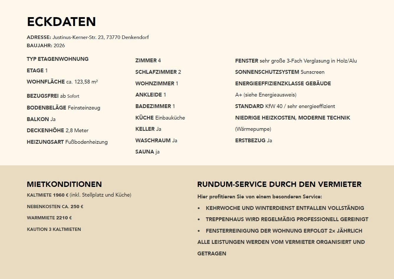 Pronájem bytu 4+1 124 m², Justinus-Kerner-Str. 23, Denkendorf, Bádensko-Württembersko Pronájem bytu 4+1 124 m², Justinus-Kerner-Str. 23, Denkendorf, Bádensko-Württembersko