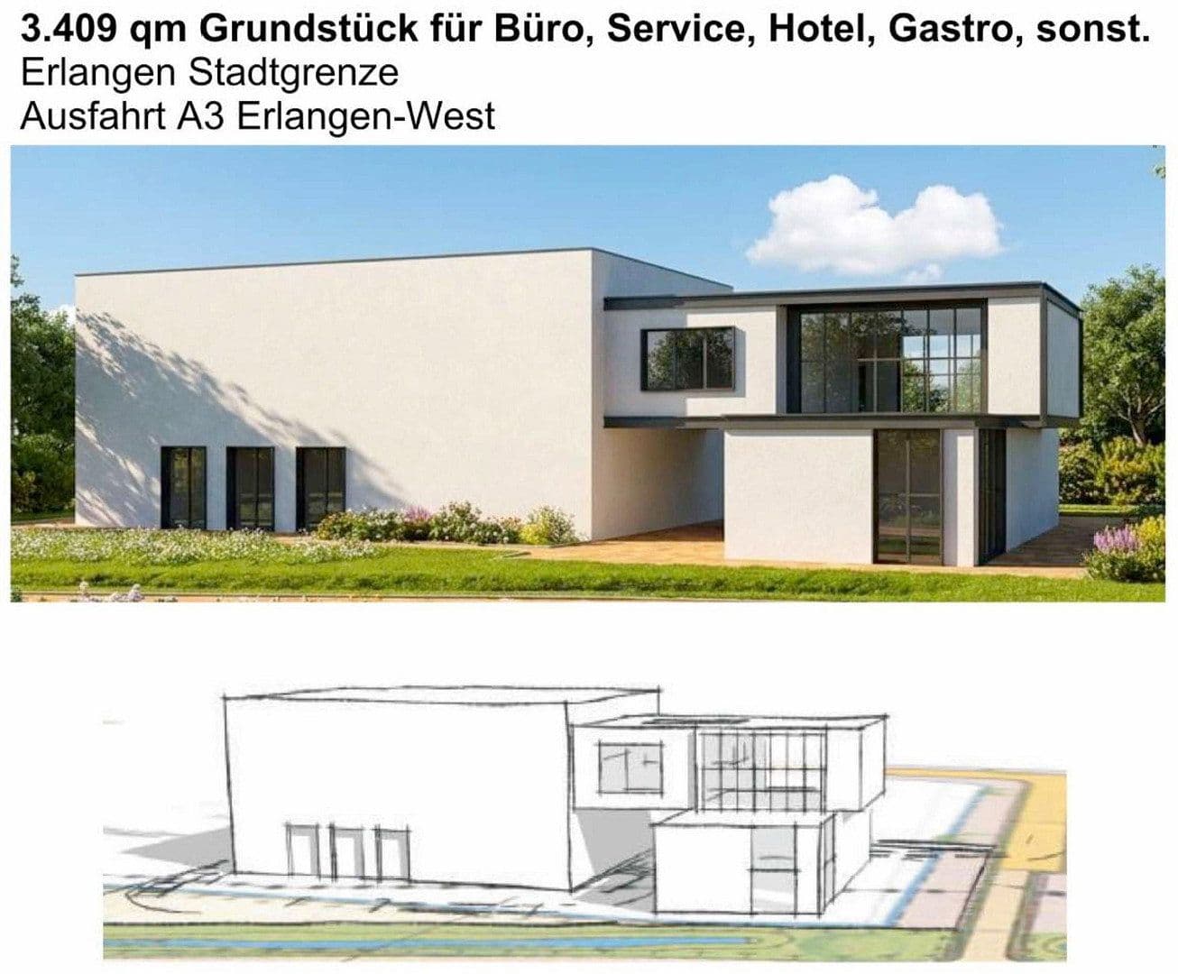 Prodej pozemku 3.409 m², Im Gewerbepark 19, Heßdorf, Bavorsko Prodej pozemku 3.409 m², Im Gewerbepark 19, Heßdorf, Bavorsko