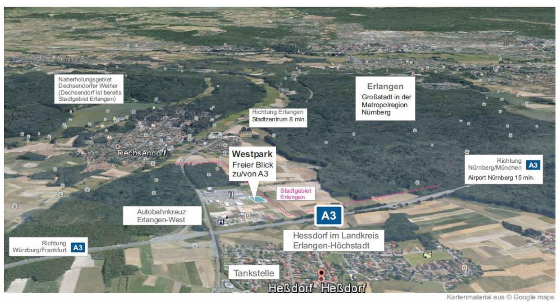 Prodej pozemku 3.409 m², Im Gewerbepark 19, Heßdorf, Bavorsko Prodej pozemku 3.409 m², Im Gewerbepark 19, Heßdorf, Bavorsko