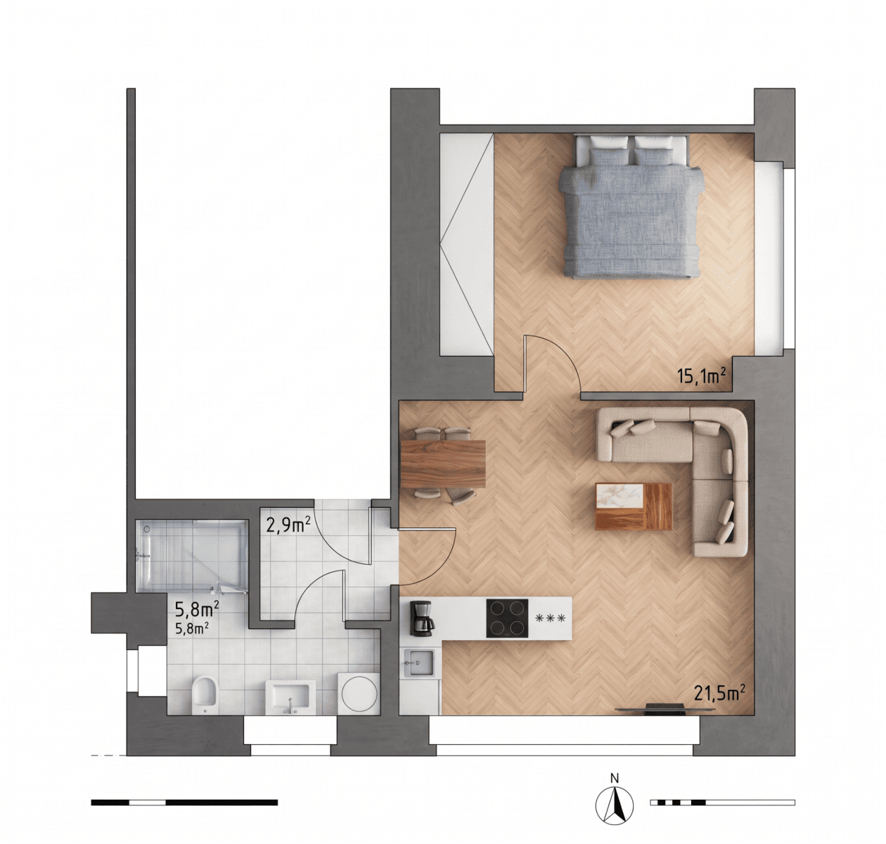 Pronájem bytu 2+kk 51 m², Zborovská, Kolín, Středočeský kraj Pronájem bytu 2+kk 51 m², Zborovská, Kolín, Středočeský kraj