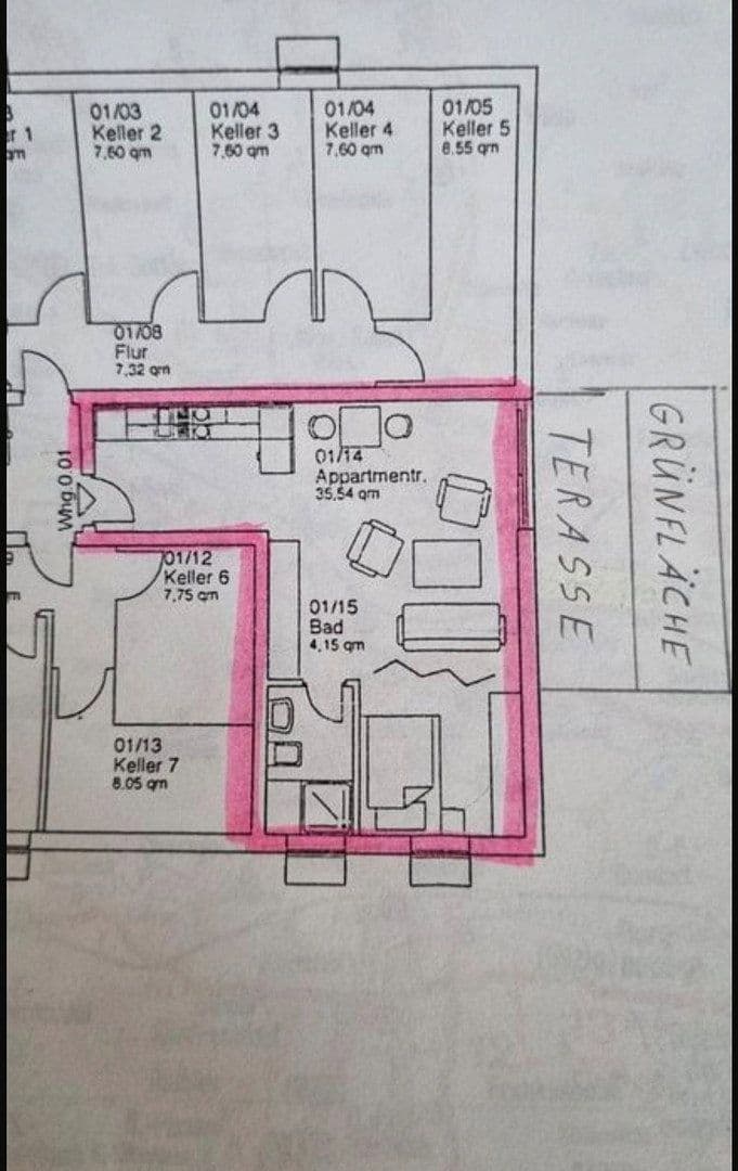 Pronájem bytu 1+1 42 m², Fliederweg 9, Landsberg, Sasko-Anhaltsko Pronájem bytu 1+1 42 m², Fliederweg 9, Landsberg, Sasko-Anhaltsko