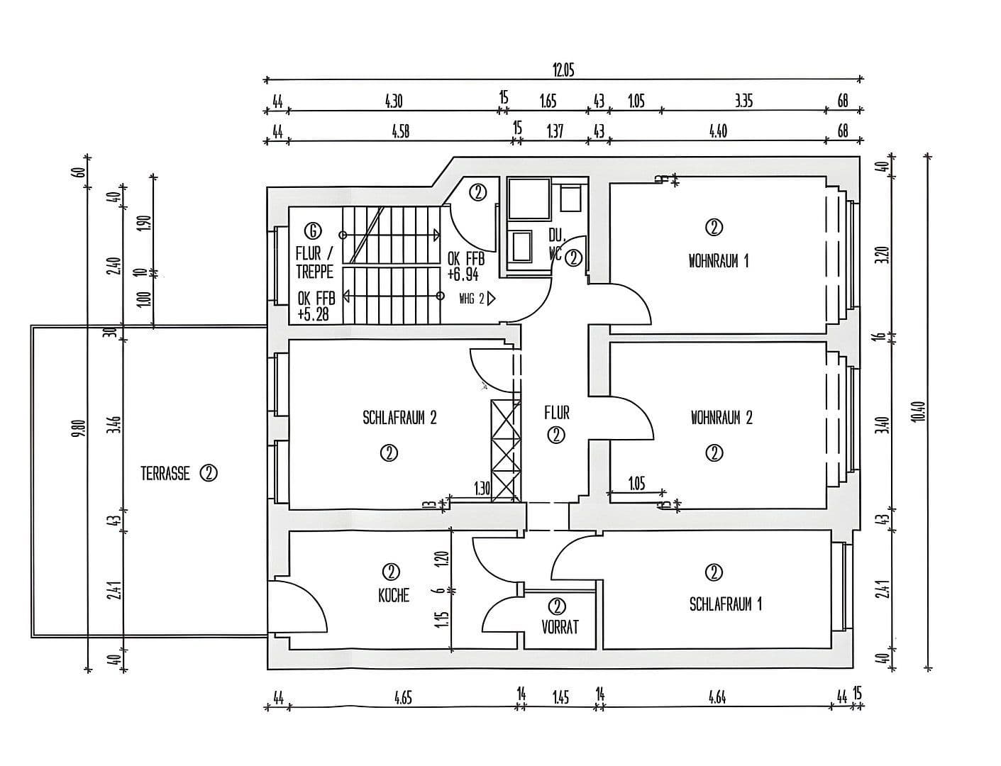 Pronájem bytu 4+1 95 m², Marburger Tor 4, Siegen, Severní Porýní-Vestfálsko Pronájem bytu 4+1 95 m², Marburger Tor 4, Siegen, Severní Porýní-Vestfálsko