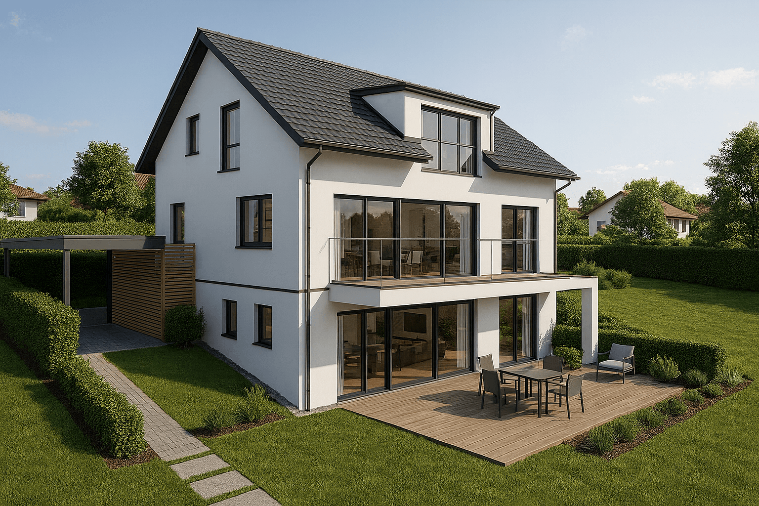 Prodej domu 216 m², pozemek 497 m², Am Feldl 5, Egmating, Bavorsko Prodej domu 216 m², pozemek 497 m², Am Feldl 5, Egmating, Bavorsko