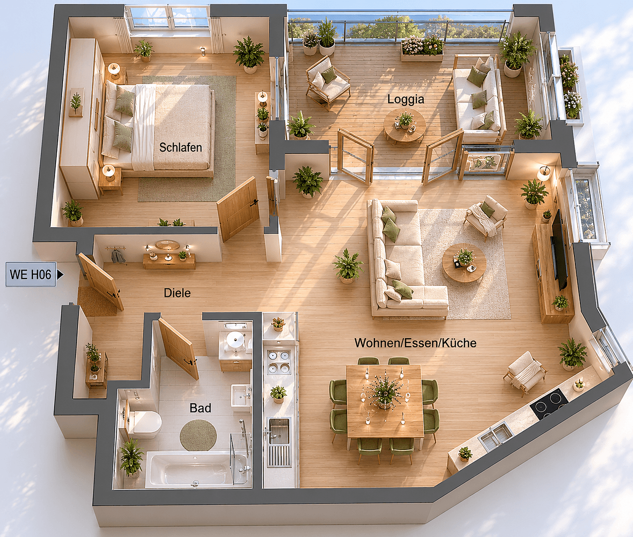 Pronájem bytu 2+1 65 m², Darmstadt, Hessen Pronájem bytu 2+1 65 m², Darmstadt, Hessen