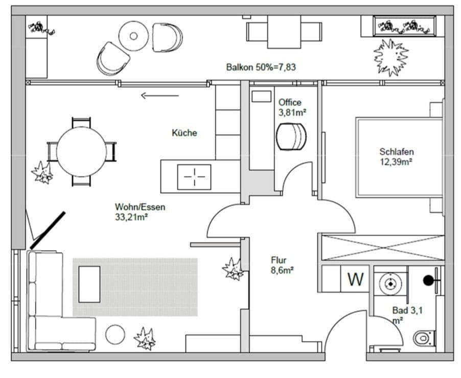 Prodej bytu 3+1 69 m², München, Bavorsko Prodej bytu 3+1 69 m², München, Bavorsko