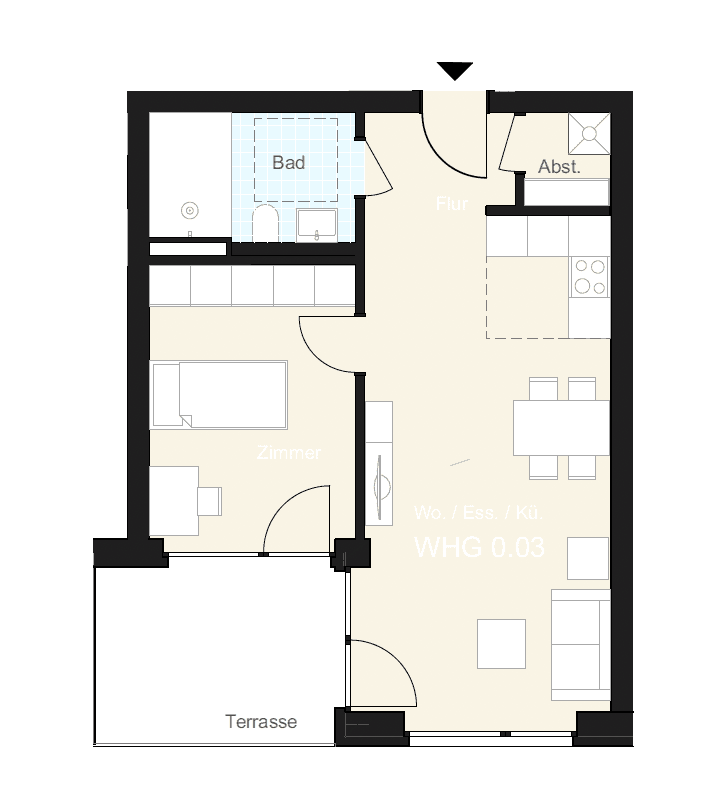 Prodej bytu 2+1 47 m², Süllbergring, Springe, Dolní Sasko Prodej bytu 2+1 47 m², Süllbergring, Springe, Dolní Sasko