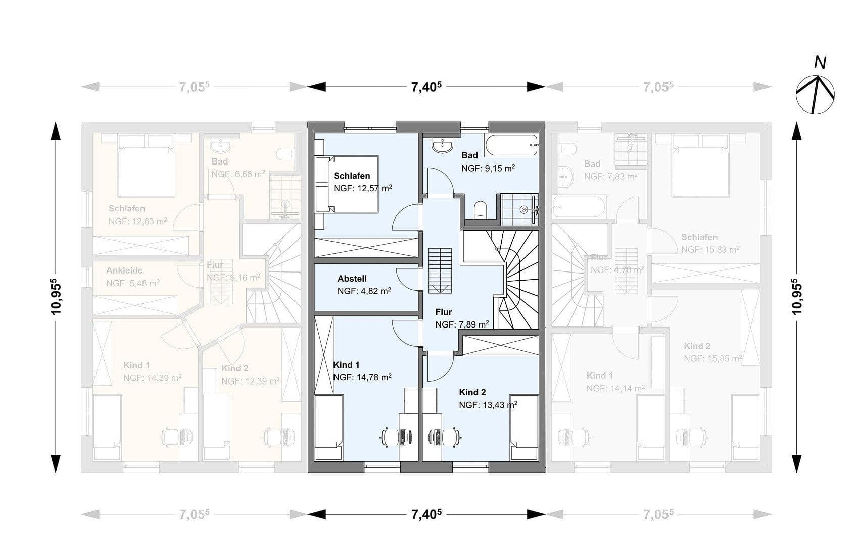 Prodej domu 127 m², pozemek 753 m², Rosdorf, Dolní Sasko Prodej domu 127 m², pozemek 753 m², Rosdorf, Dolní Sasko