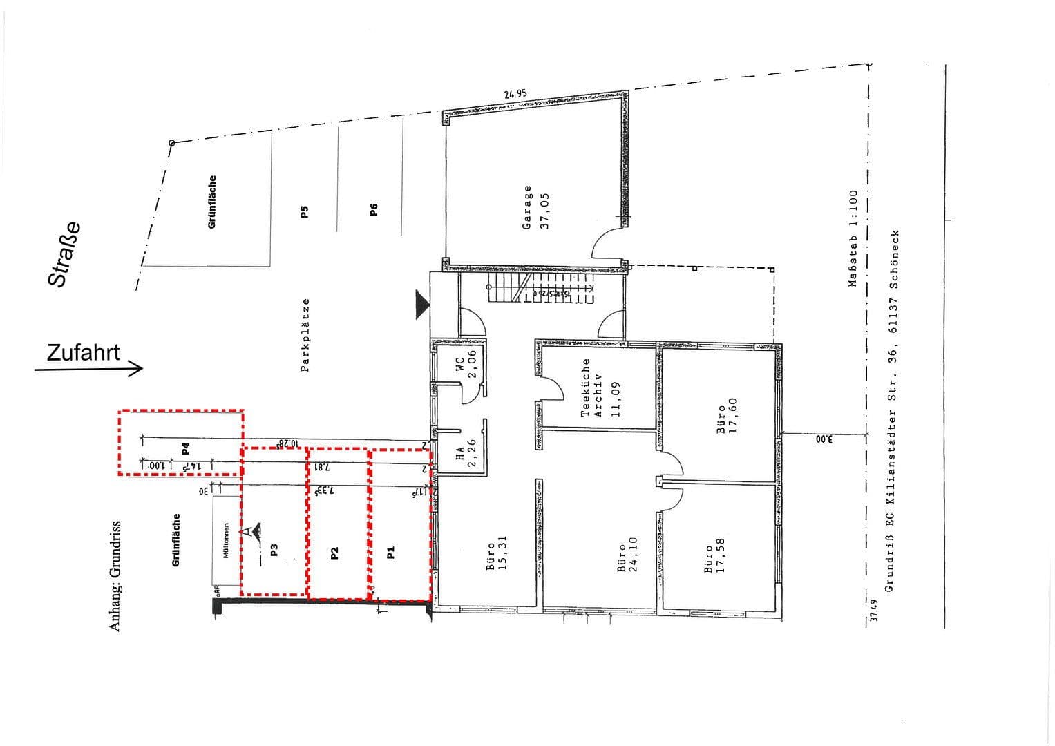 Pronájem kanceláře 100 m², Kilianstädter Straße 36, Schöneck, Hessen Pronájem kanceláře 100 m², Kilianstädter Straße 36, Schöneck, Hessen