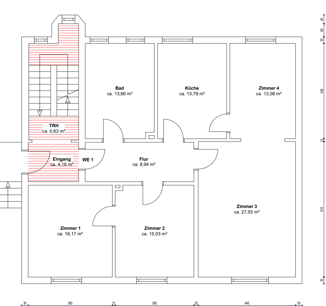 Pronájem bytu 4+1 108 m², Niederstraße 9, Recklinghausen, Severní Porýní-Vestfálsko Pronájem bytu 4+1 108 m², Niederstraße 9, Recklinghausen, Severní Porýní-Vestfálsko