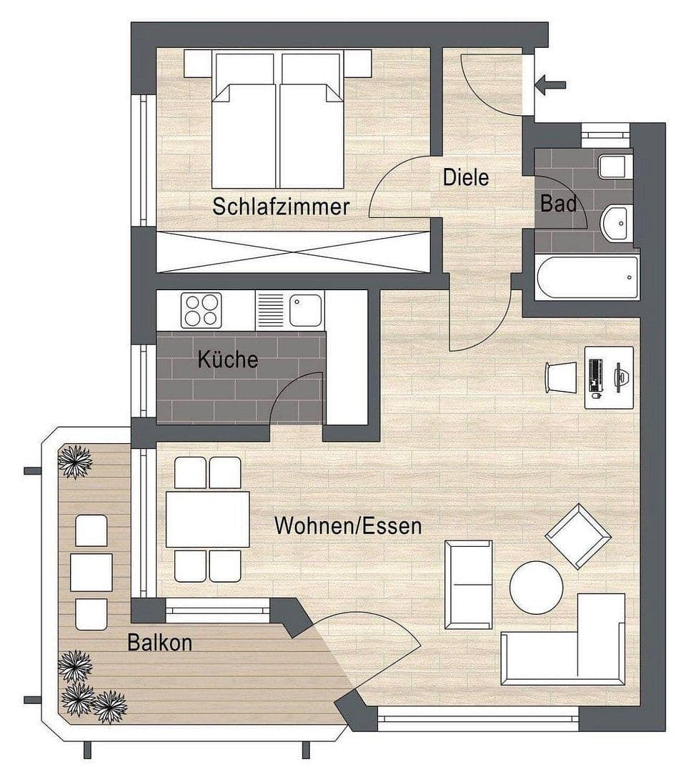 Prodej bytu 2+1 62 m², Südliche Ringstraße 49, Ingolstadt, Bavorsko Prodej bytu 2+1 62 m², Südliche Ringstraße 49, Ingolstadt, Bavorsko