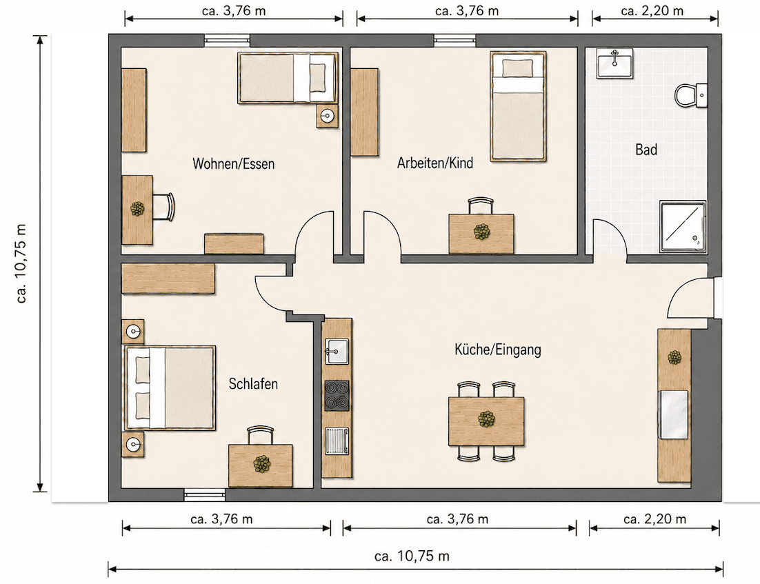 Pronájem bytu 3+1 15 m², Karlsruhe, Bádensko-Württembersko Pronájem bytu 3+1 15 m², Karlsruhe, Bádensko-Württembersko