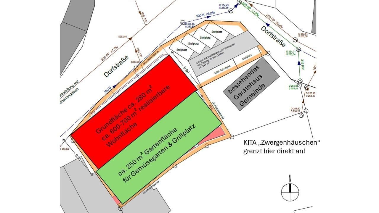 Prodej pozemku 832 m², Dorfstraße 1, Großlöbichau, Durynsko Prodej pozemku 832 m², Dorfstraße 1, Großlöbichau, Durynsko