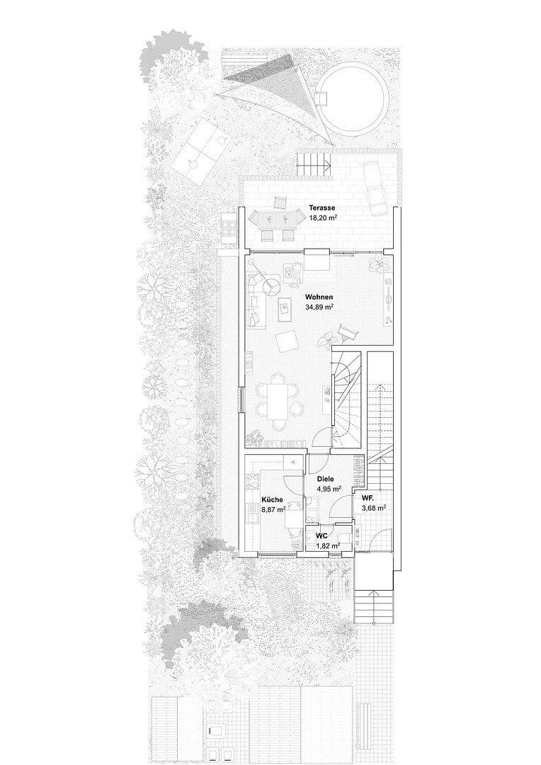 Prodej domu 120 m², pozemek 250 m², Weiterstadt, Hessen Prodej domu 120 m², pozemek 250 m², Weiterstadt, Hessen