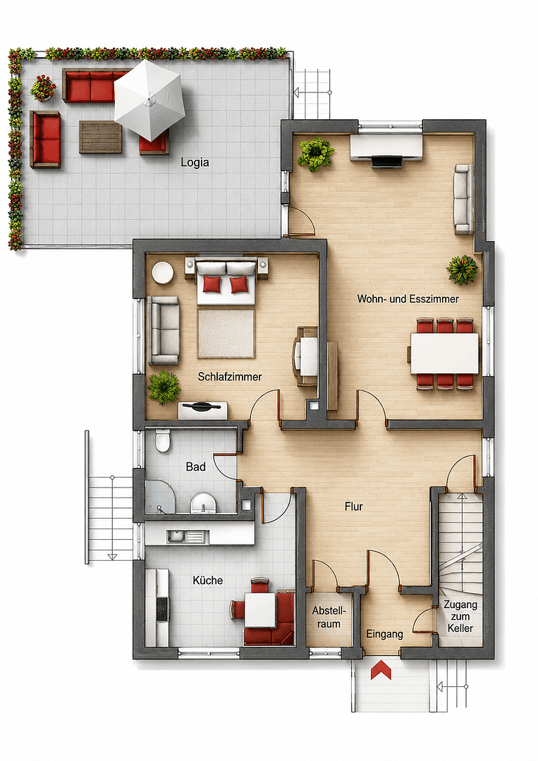 Pronájem bytu 2+kk 88 m², Mörfelder Str. 51, Mörfelden-Walldorf, Hessen Pronájem bytu 2+kk 88 m², Mörfelder Str. 51, Mörfelden-Walldorf, Hessen