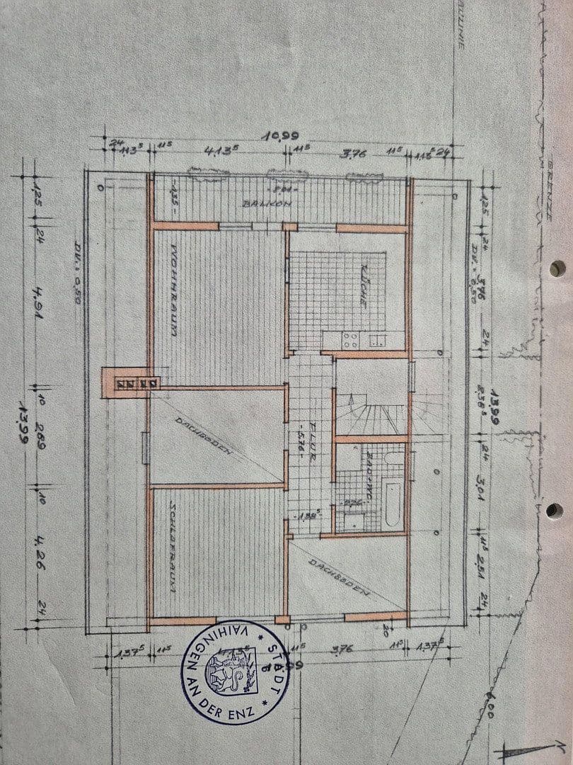 Pronájem bytu 3+1 85 m², Eberdingen, Bádensko-Württembersko Pronájem bytu 3+1 85 m², Eberdingen, Bádensko-Württembersko