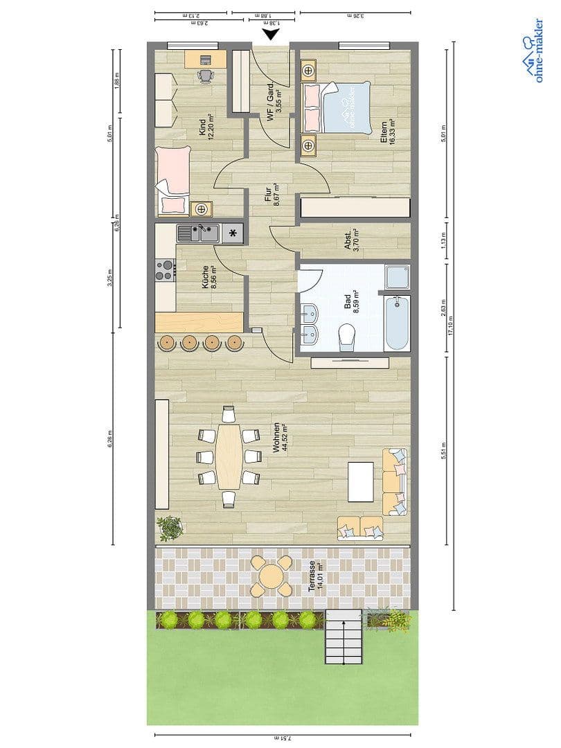 Prodej bytu 3+1 110 m², Seelze, Dolní Sasko Prodej bytu 3+1 110 m², Seelze, Dolní Sasko