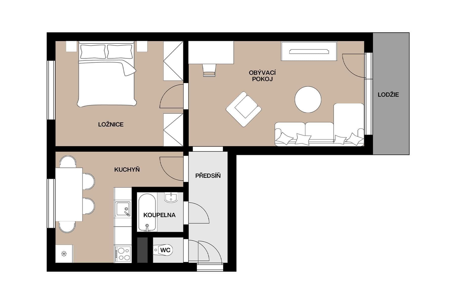 Prodej bytu 2+1 50 m², Foerstrova, Olomouc, Olomoucký kraj Prodej bytu 2+1 50 m², Foerstrova, Olomouc, Olomoucký kraj
