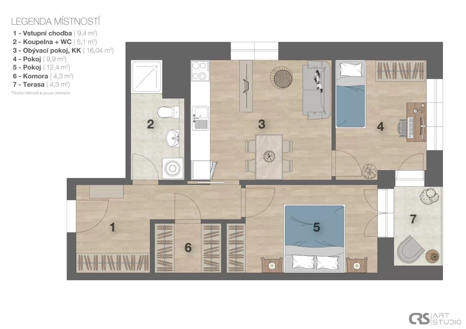 Pronájem bytu 3+kk 61 m², Tovární, Liberec, Liberecký kraj Pronájem bytu 3+kk 61 m², Tovární, Liberec, Liberecký kraj