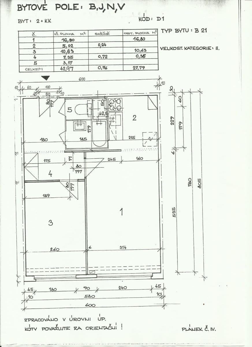 Pronájem bytu 2+kk 43 m², Ostravská, Praha, Praha Pronájem bytu 2+kk 43 m², Ostravská, Praha, Praha