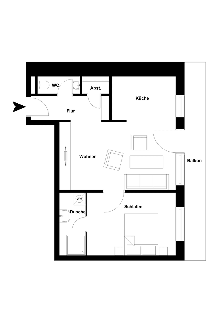 Prodej bytu 2+1 52 m², Vechta, Dolní Sasko Prodej bytu 2+1 52 m², Vechta, Dolní Sasko