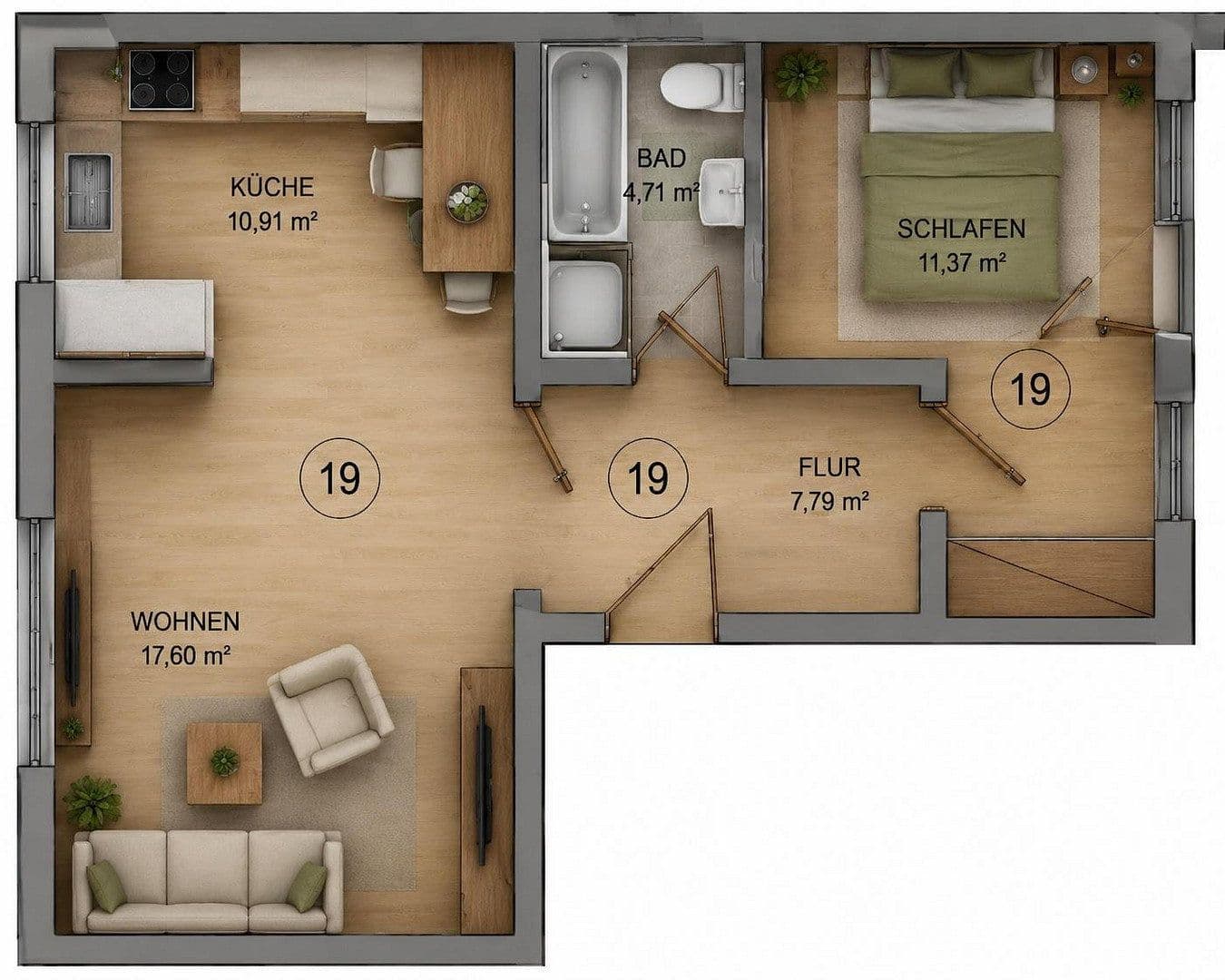 Prodej bytu 2+1 50 m², Mühlheimerstraße 37, Mühlheim am Main, Hessen Prodej bytu 2+1 50 m², Mühlheimerstraße 37, Mühlheim am Main, Hessen
